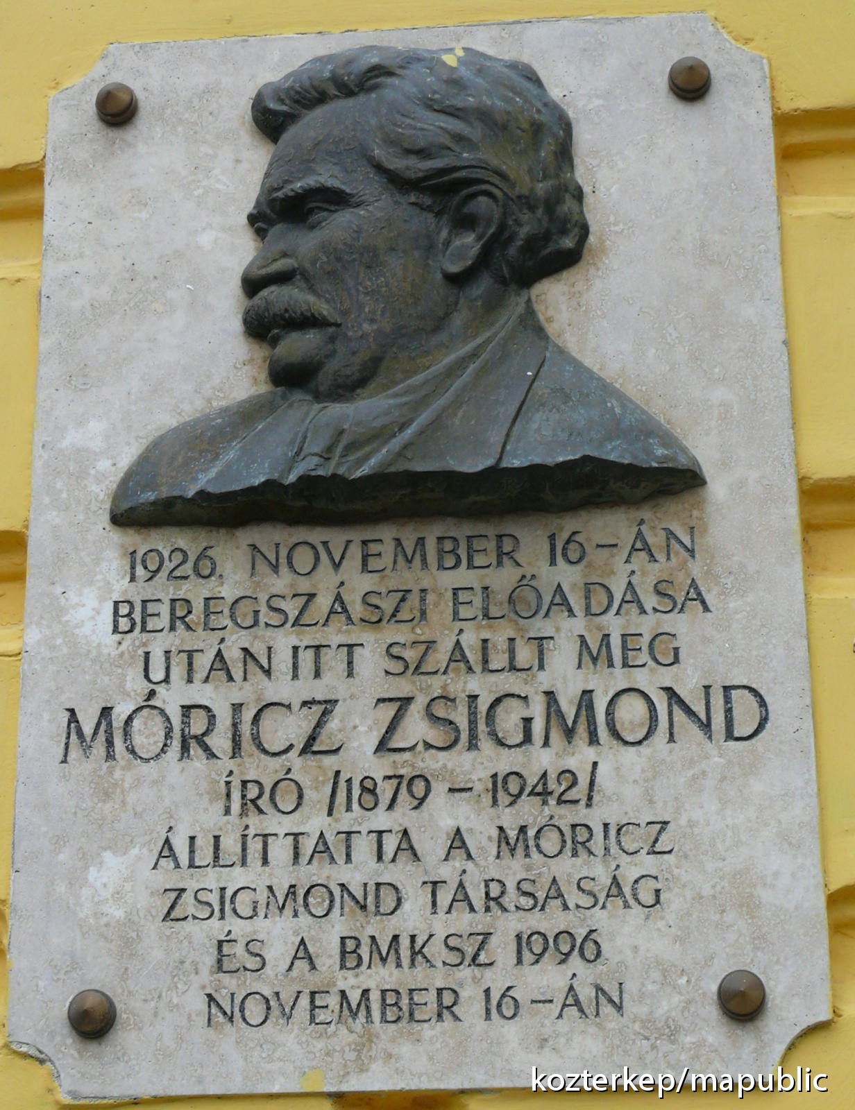 Móricz Zsigmond Köztérkép